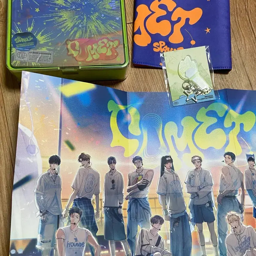 [BUNJANG] Resin Pop-up Sparkles Signature CD Case Poster Slogan Keyring / 레진 팝업 스파클즈 시그 CD케이스 포스터 슬로건 키링