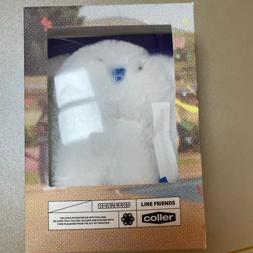 [BUNJANG] NewJeans Kkolle Bunny Plush Keychain White (Sealed) / (미개봉) 뉴진스 꼴레 버니 플러시 키링 화이트