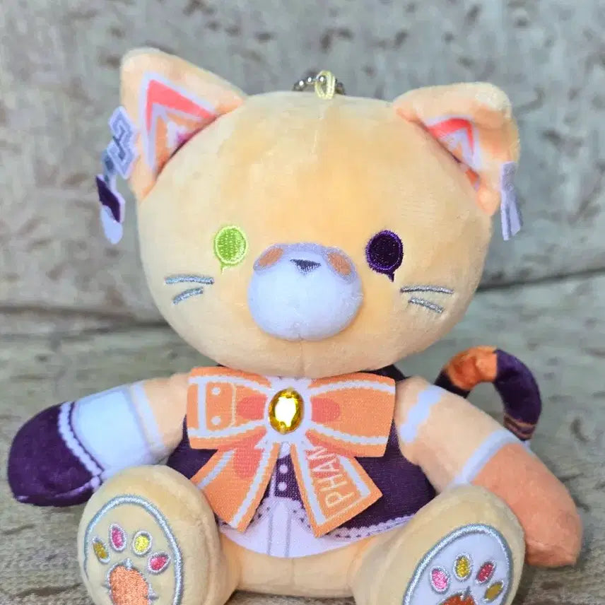 [BUNJANG] NIJISANJI EN Alban Knox Cat Plush Doll / 무료배송) 니지산지en 알반 녹스 고양이 누이 + 1주년 스냅샷 + 키링