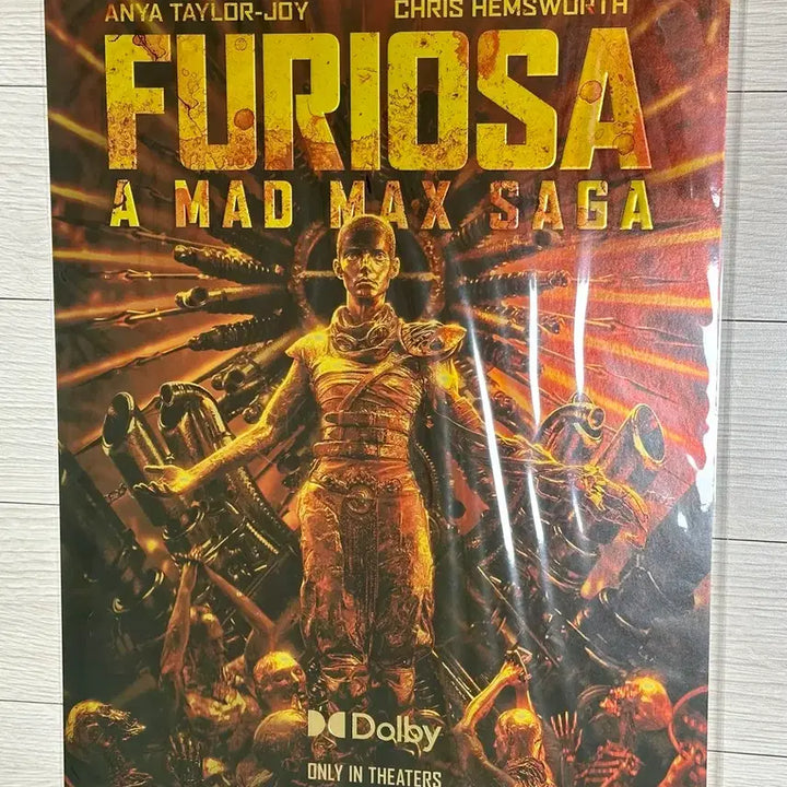 [BUNJANG] Mad Max Furiosa Dolby Poster (A3) - Rare / [희귀포스터]영화 매드맥스 퓨리오사 돌비 포스터(A3)매드맥스사가
