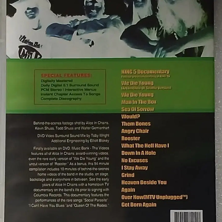 [BUNJANG] Alice in Chains Music DVD / 앨리스 인 체인스의 모든 뮤직 DVD