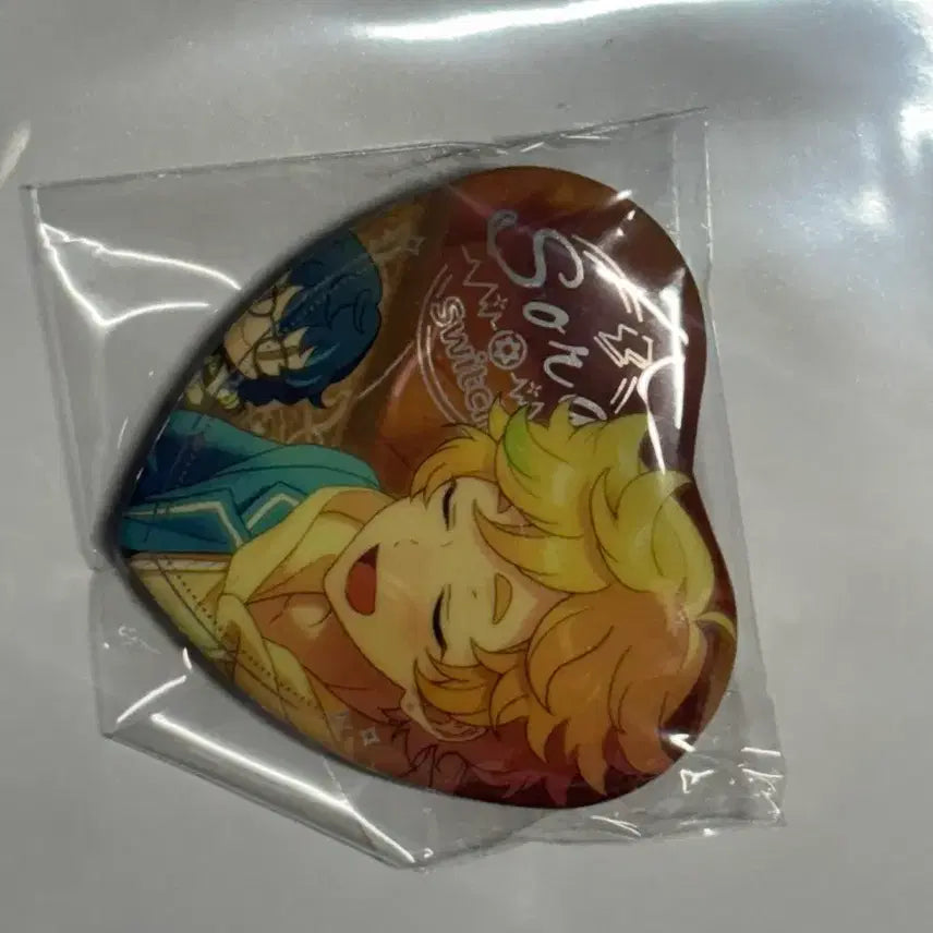 [BUNJANG] Ensemble Stars Haruka &amp; Sora Heart Can Badge / 앙스타 하루카와 소라 하트 캔벳지