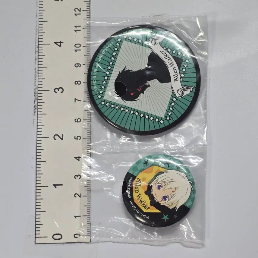 [BUNJANG] D.Gray-man Allen Walker Can Badge Pin Set (2016) / 디그레이맨 알렌 워커 캔 뱃지 핀 세트 (2016)