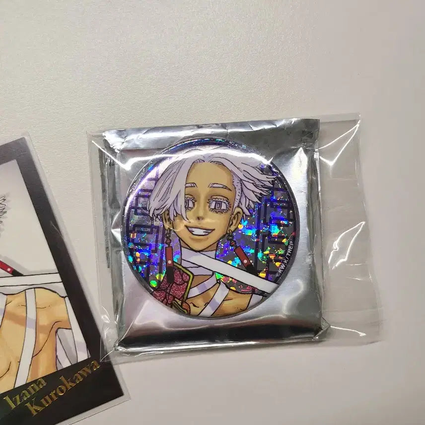 [BUNJANG] Tokyo Revengers Kurokawa Izana Original Art Exhibition Can Badge &amp; Photocard / 도쿄리벤져스 도리벤 쿠로카와 이자나 원화전 신원화전 캔뱃지 포토카드 파샤