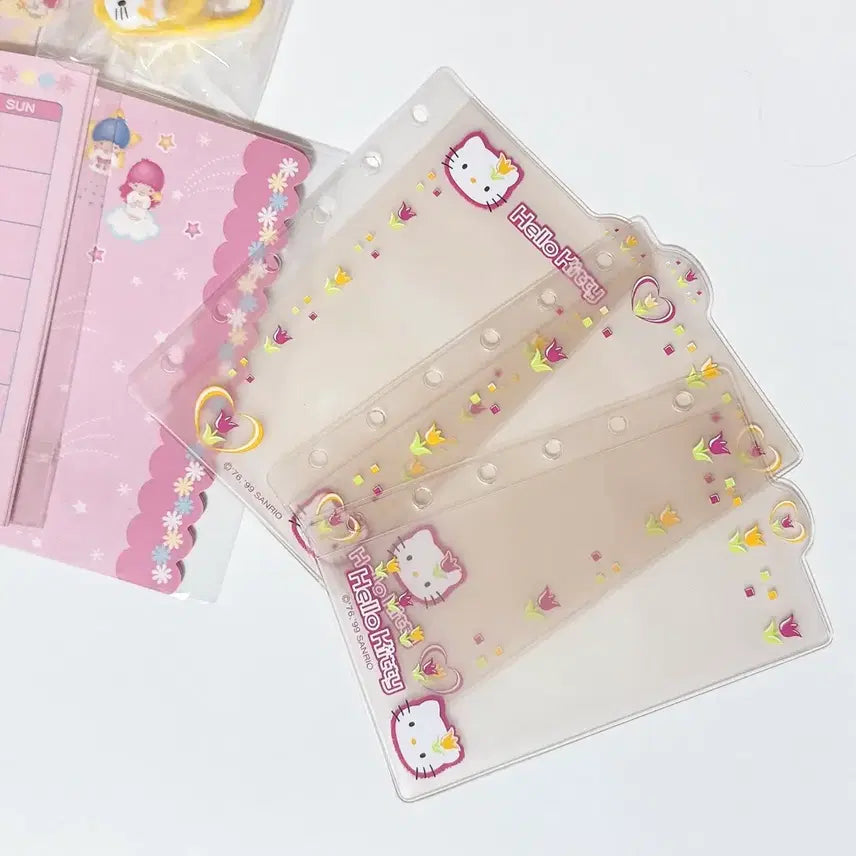 [BUNJANG] Vintage Hello Kitty &amp; KikiLala Diary Supplies Bundle / (일괄)고전키티속지 고전키티다이어리 키키라라다이어리 빨간마멜 고전키티집게