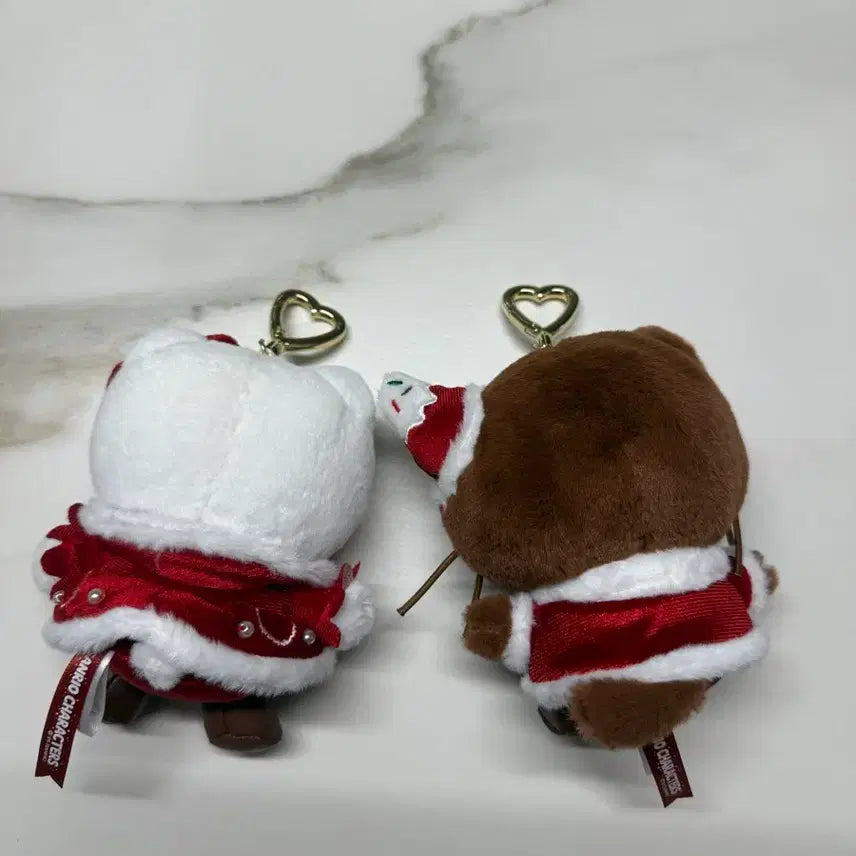 [BUNJANG] Sanrio Christmas Chococat Mascot Keychain Plush / 산리오 크리스마스 초코캣 마스코트 키링 인형