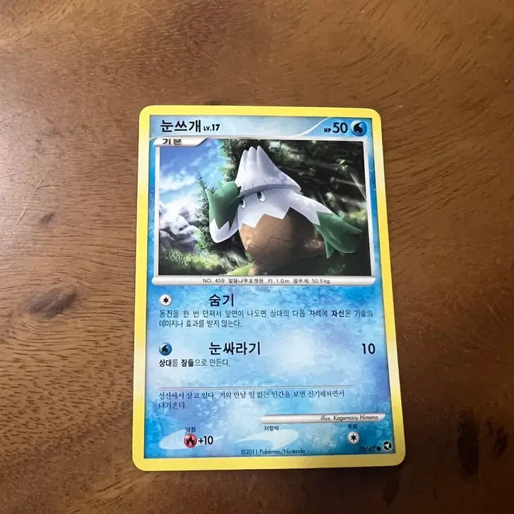 [BUNJANG] Pokemon Card Ancient Card Snow Cover / 포켓몬카드 고대카드 눈쓰개