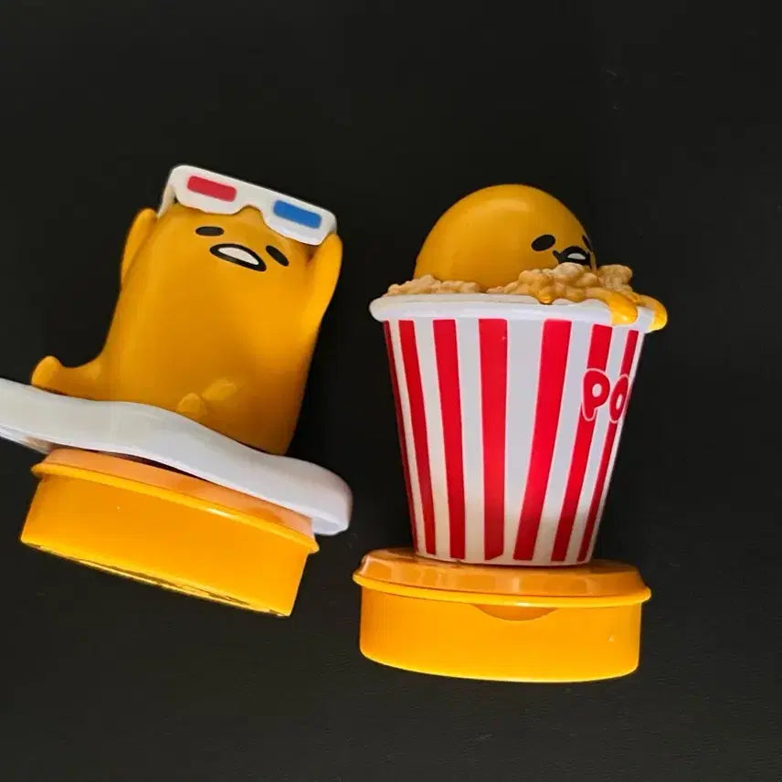 [BUNJANG] Gudetama Stamp Figure Bundle Set / 영화관 굿즈 도장 피규어 구데타마 고전 일괄