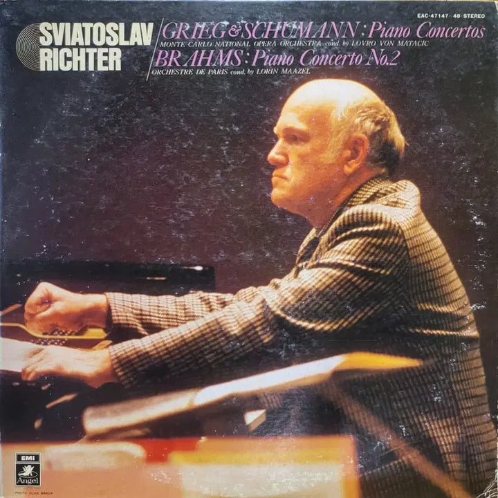 [BUNJANG] Grieg, Schumann, Brahms Piano Concertos LP by Sviatoslav Richter / L.260. 그리그, 슈만, 브람스. 피아노 협주곡 LP.