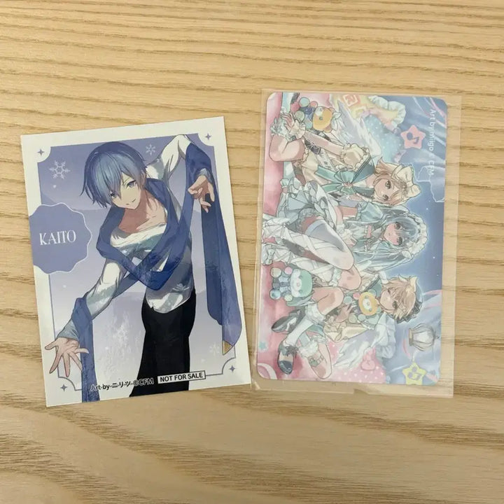 [BUNJANG] Withmuu Miku Rin Len Popup Photocard + Kaito Sticker Bundle Set / 위드뮤 미쿠 린 렌 팝업 포토카드 포카 + 카이토스티커