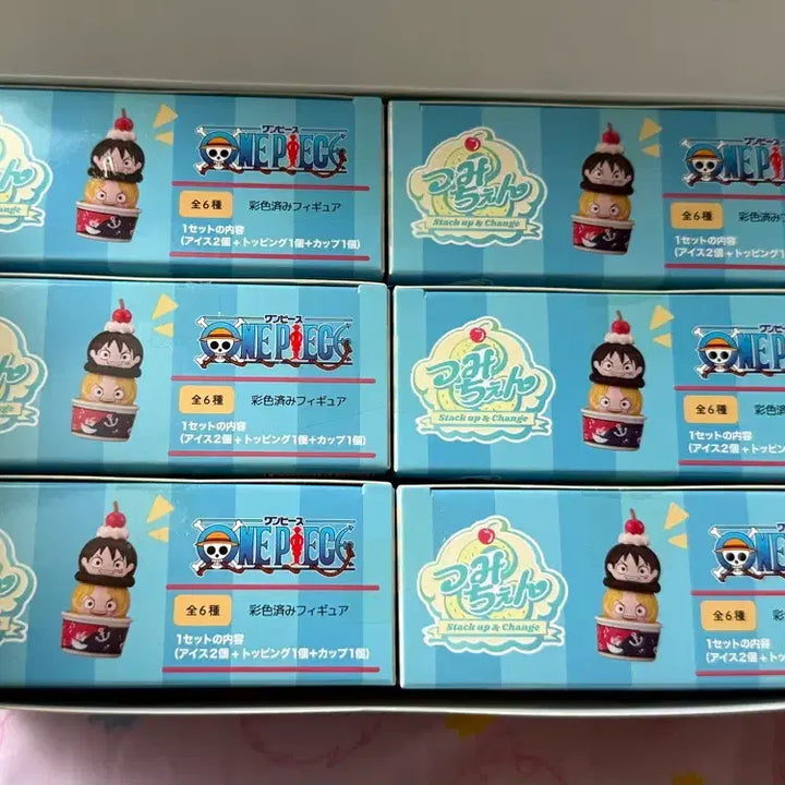 [BUNJANG] Megahouse Tsume-Art One Piece Ice Cream Figure Bundle Set / 메가하우스 츠미첸 원피스 아이스크림 피규어 루피 사보 니카 일괄