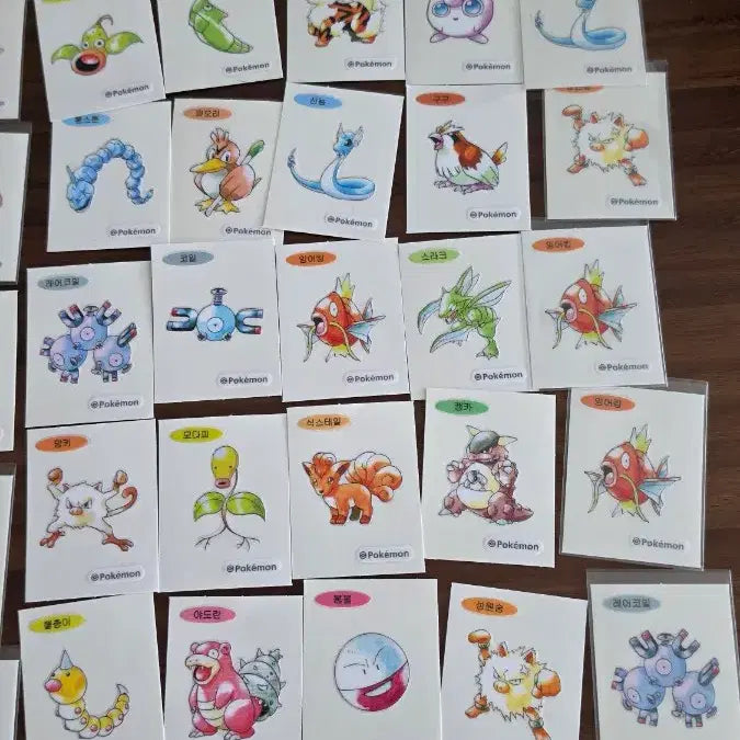 [BUNJANG] Pokemon Artwork TTI Board Stickers 50 Stickers / 포켓몬 아트워크 띠부씰 아트웍 개봉씰 50장 특가 판매!