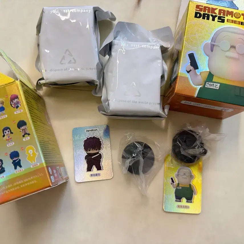 [BUNJANG] Sakamoto Days Bean &amp; Rice Figure Bundle Set / 콩알 쌀알피규어 사카모토데이즈 일괄판매