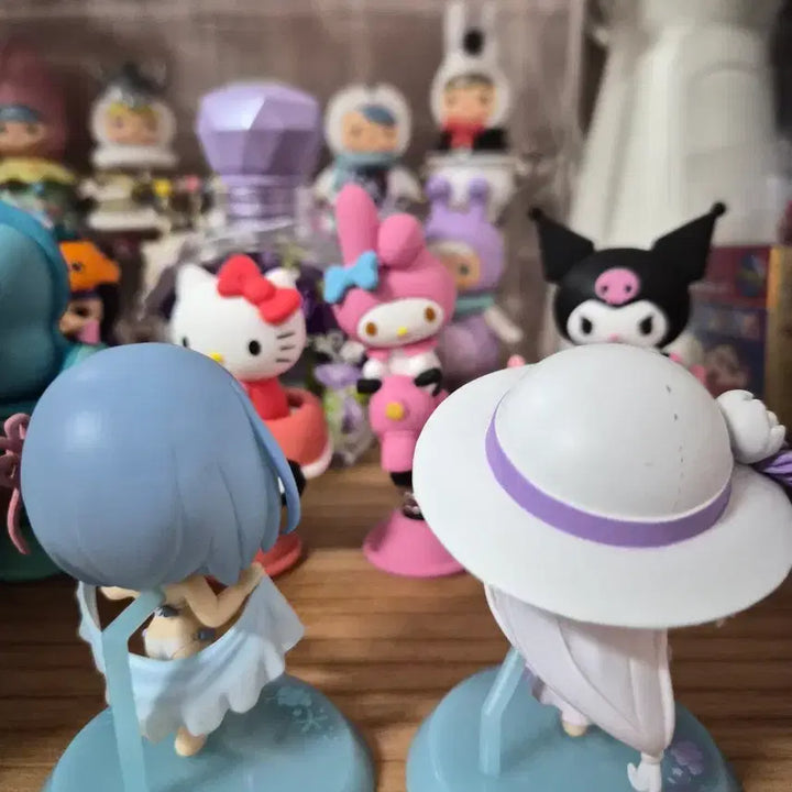 [BUNJANG] Re:Zero Emilia &amp; Ram Swimsuit Figure Bundle Set / 일괄) 제일복권 에밀리아 렘 피규어