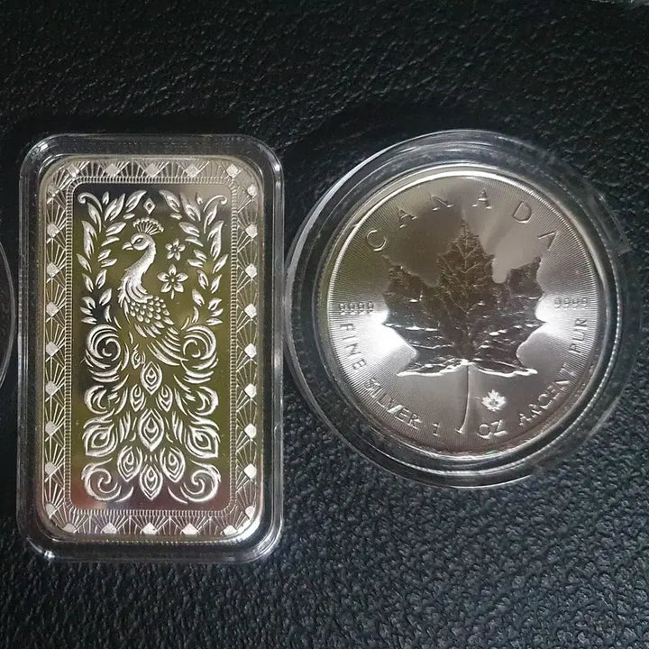 [BUNJANG] Scottdale Peacock 1oz Silver Bar + 2023 Maple Leaf + 2024 Libertad / 스캇데일 피콕 1온스 실버바 + 26년 메이플 은화