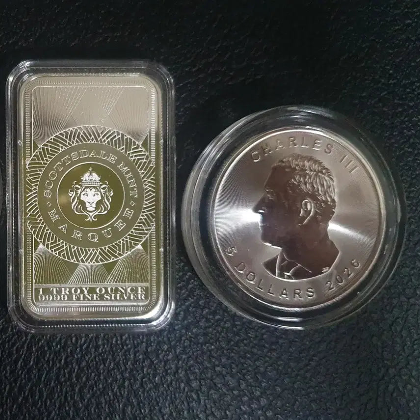 [BUNJANG] Scottdale Peacock 1oz Silver Bar + 2023 Maple Leaf + 2024 Libertad / 스캇데일 피콕 1온스 실버바 + 26년 메이플 은화