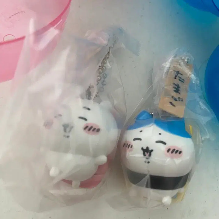 [BUNJANG] Chiikawa Sushi Gacha Mascot Set / 먼작귀 초밥 스시 키링 가챠 치이카와 하치와레 2종일괄