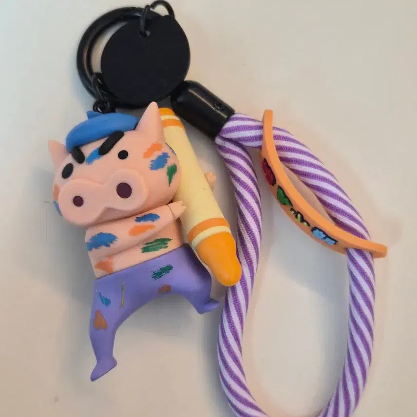 [BUNJANG] New Crayon Character Figure Keyring / [새상품] 부리부리 크레용 피규어 키링