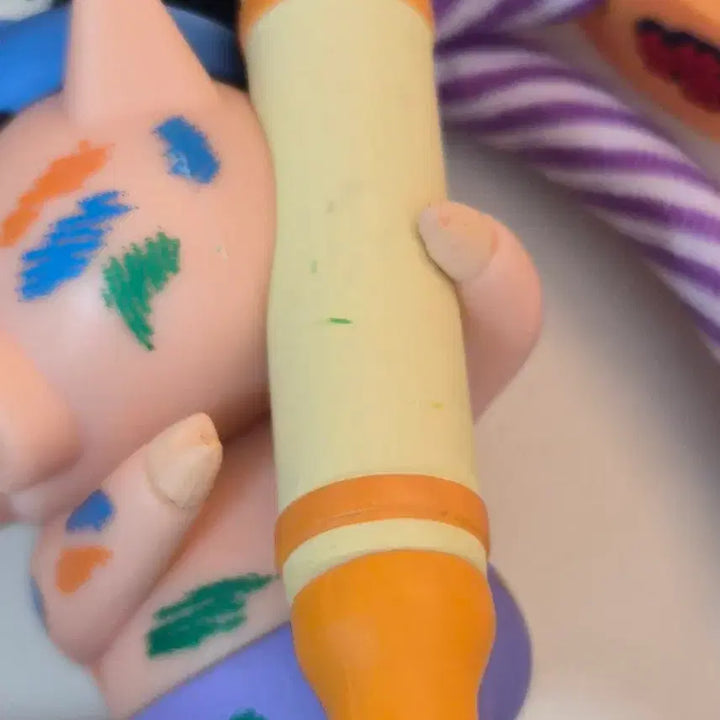 [BUNJANG] New Crayon Character Figure Keyring / [새상품] 부리부리 크레용 피규어 키링