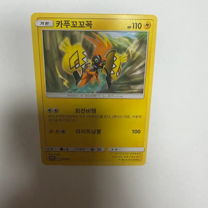 [BUNJANG] Kapukkokpok Pokemon Card / 카푸꼬꼬꼭 포켓몬카드
