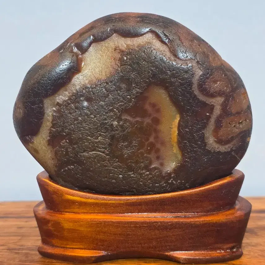 [BUNJANG] Unique Pattern Agate Stone Mineral Suiseki / 26063006 독특한 문양 마노석 광물 수석 팝니다