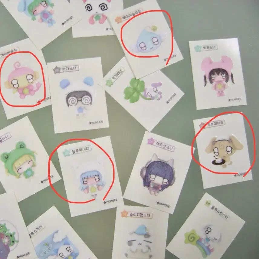 [BUNJANG] Huhuhu Ttiboo Ttiboo Seal Stickers / 후후이 띠부띠부씰 띠부씰 스티커 교환 판매