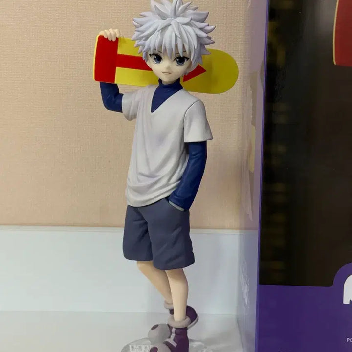 [BUNJANG] Hunter x Hunter Pop Up Parade Killua Figure with Transparent Stand / 헌터x헌터 팝업퍼레이드L 키르아 피규어 + 투명발판