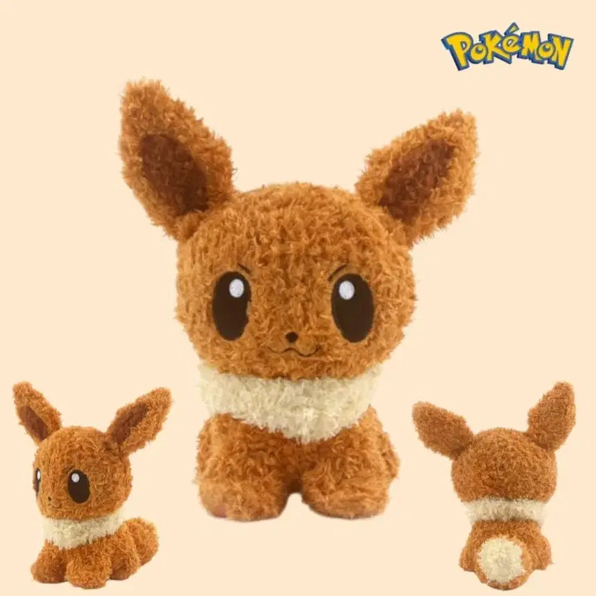 [BUNJANG] Pokemon Eevee Mokomoko Plush Doll - Medium / 포켓몬 모코모코 이브이 인형 M