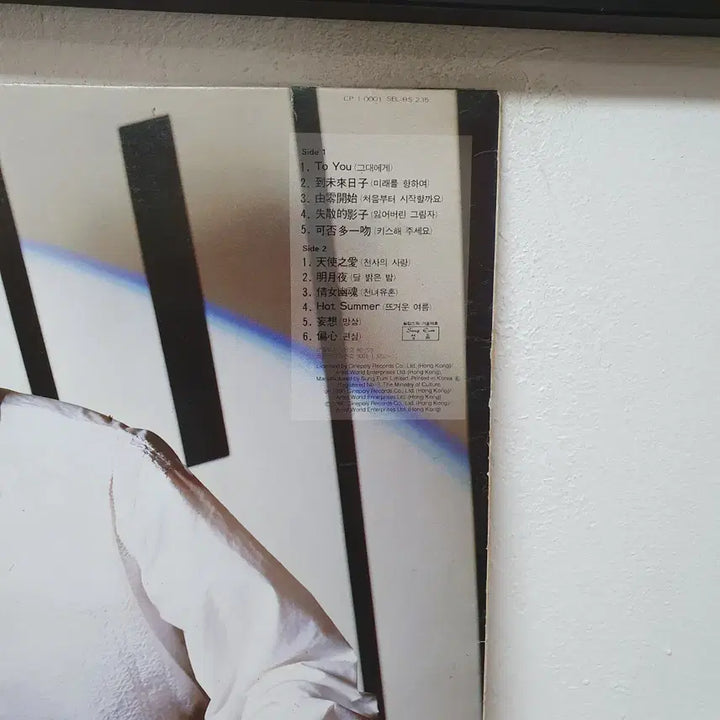 [BUNJANG] Leslie Cheung TO YOU LP 1990 / 장국영 TO YOU LP 1990 성음