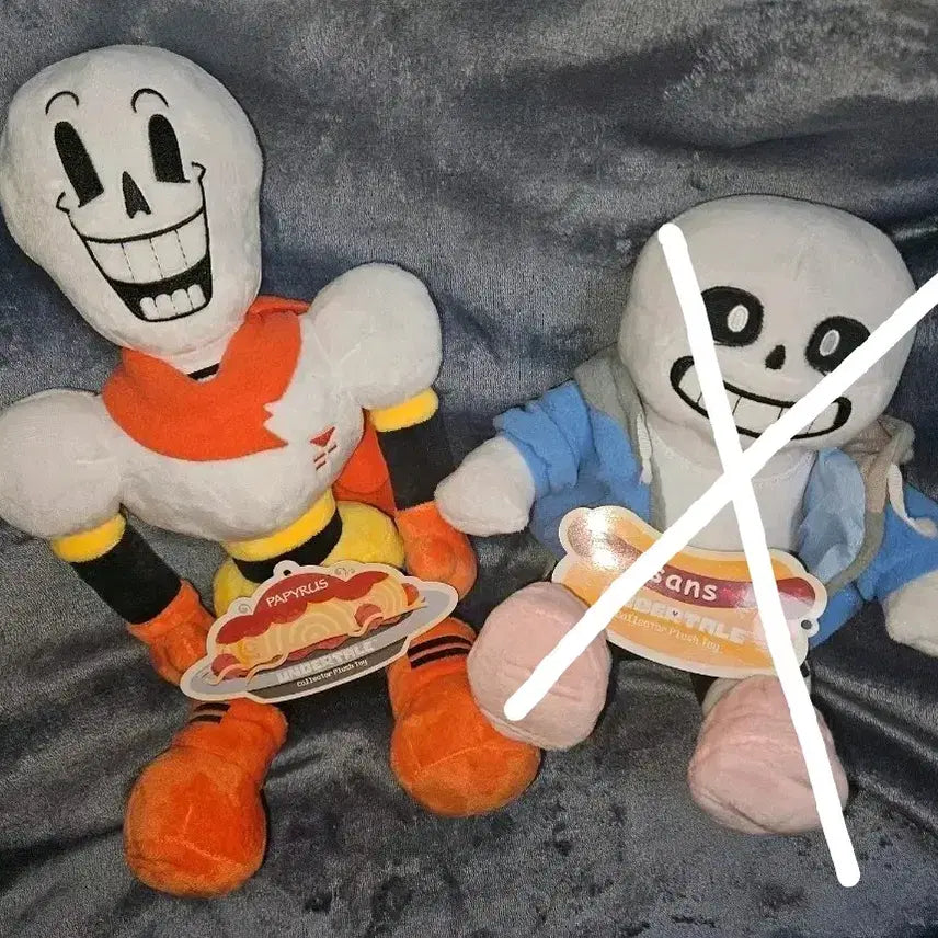 [BUNJANG] Undertale Sans &amp; Papyrus Official Plush Dolls / 언더테일 샌즈, 파피루스 공식 인형 플러시