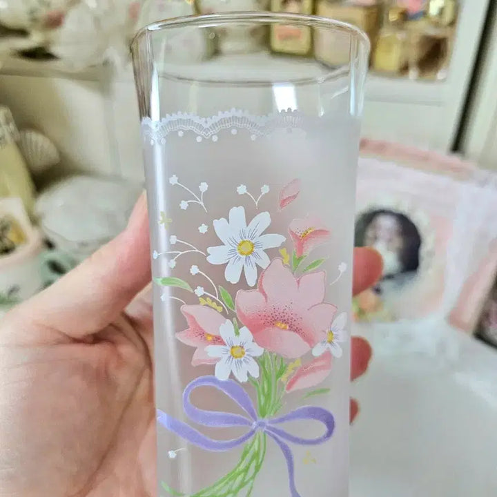 [BUNJANG] Vintage Toyo Glass Belle Fleur Tumbler and Plate Set / 빈티지 컵 접시