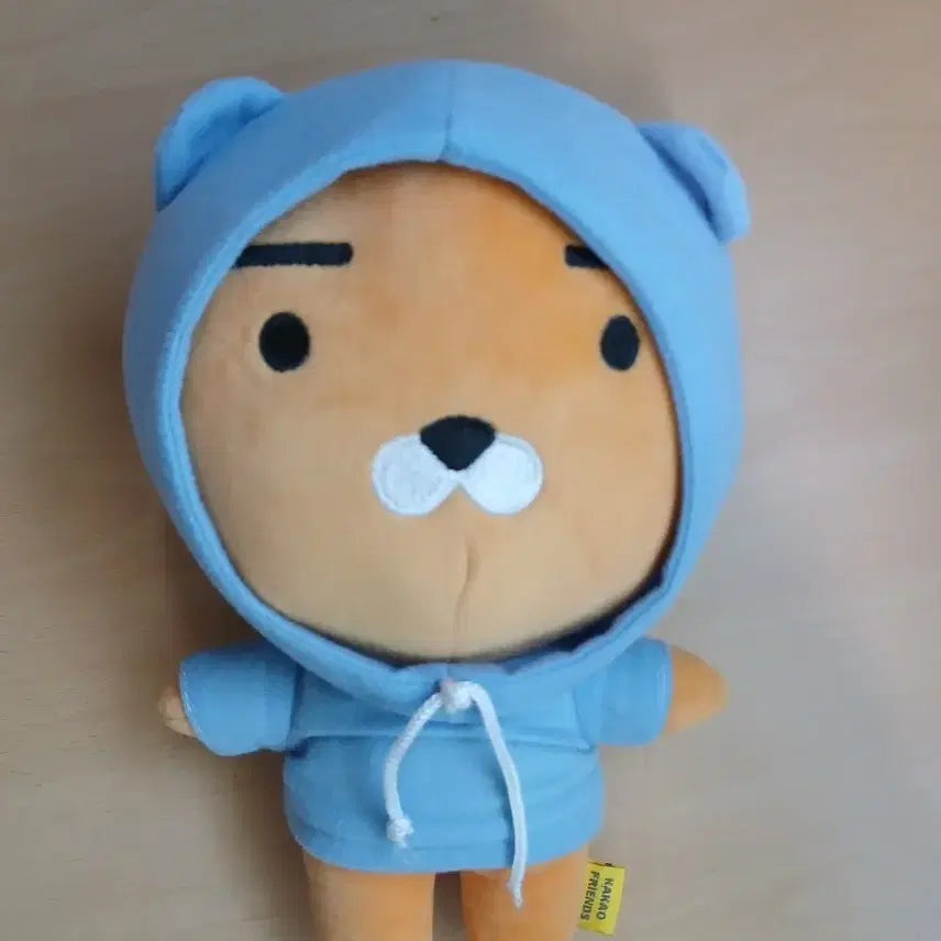 [BUNJANG] Kakao Friends Ryan Doll Blue Hoodie / 카카오프렌즈 블루 후드티 라이언 인형