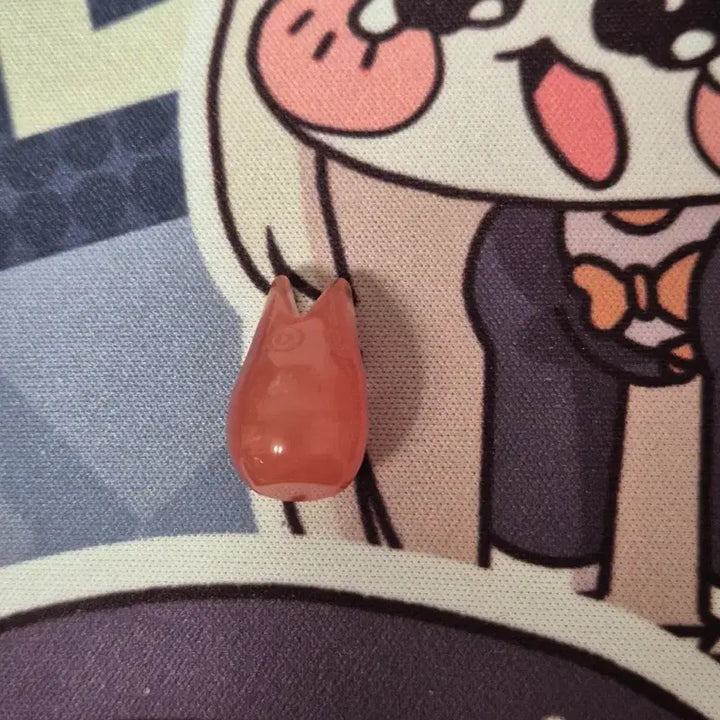 [BUNJANG] Totoro Lucky Stone Cherry Quartz Charm / 토토로 행운석 체리 쿼츠 지브리 도토리숲 부적