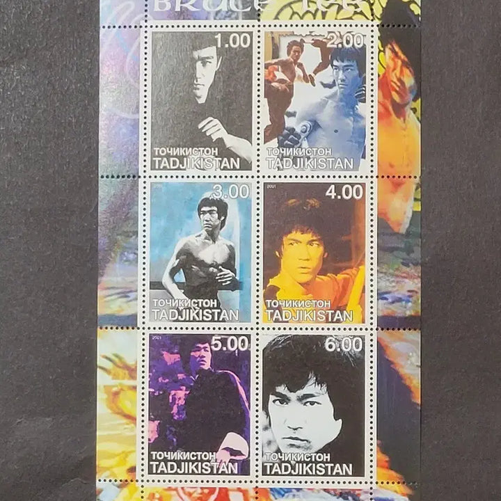 [BUNJANG] 2002 Bruce Lee Commemorative Stamp / 2002년 세계무술계의 거장 이소룡기념 우표BRUCE LEE