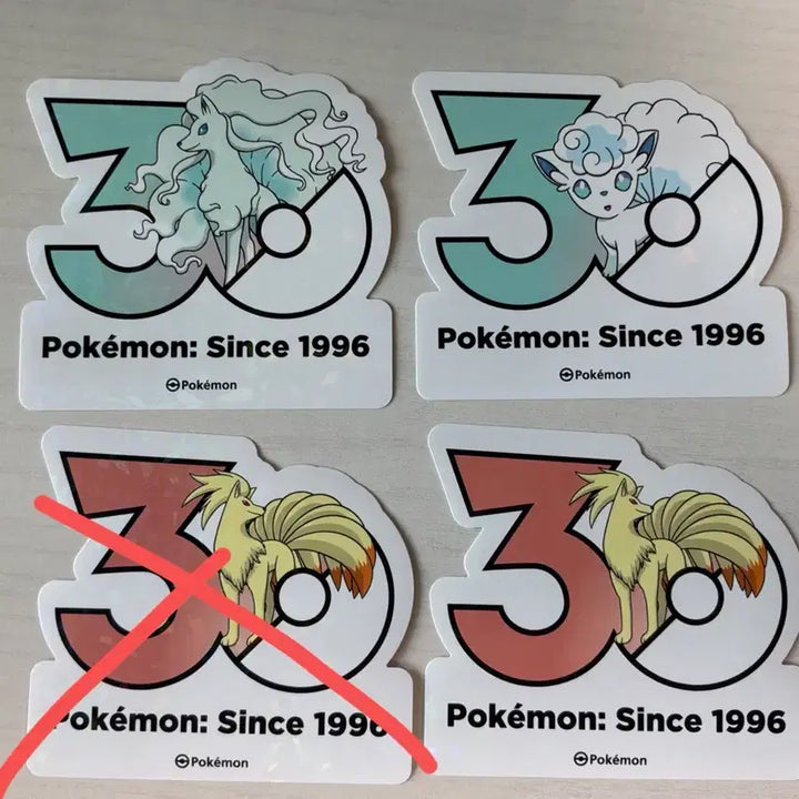 [BUNJANG] Pokemon 30th Anniversary Sticker Set (3 Types) / 포켓몬 30주년 기념 스티커 3종