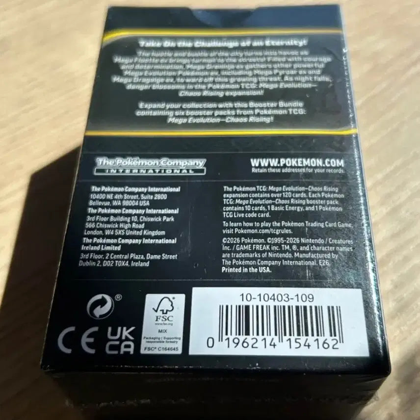 [BUNJANG] Pokemon TCG Chaos Rising Booster Bundle (English Version) / 95,000 포켓몬스터 북미판 (영문판) 닌자스피너 부스터번들