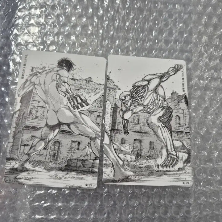 [BUNJANG] Attack on Titan Exhibition Sticker Set / 진격의 거인 전시회  스티커 세트 두 개의 전국