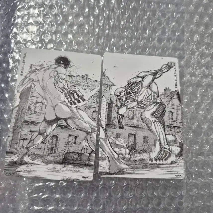 [BUNJANG] Attack on Titan Exhibition Sticker Set / 진격의 거인 전시회  스티커 세트 두 개의 전국