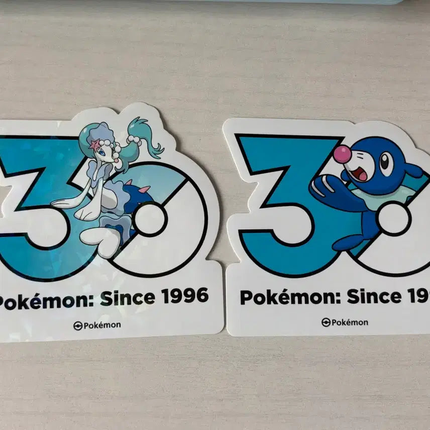 [BUNJANG] Pokemon 30th Anniversary Sticker Set (2 Types) / 포켓몬 30주년 스티커 2종