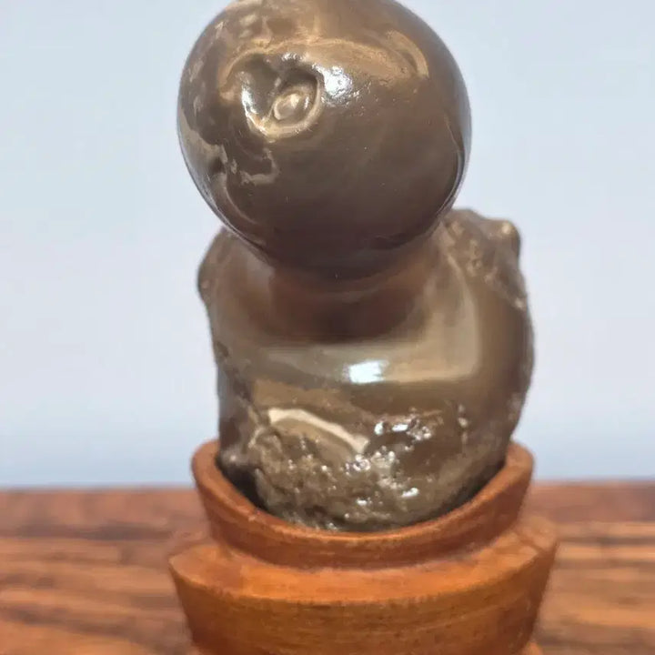 [BUNJANG] Agate Mineral Stone with Stand / 26063009 귀여운 마노석 사유 광물 수석 팝니다