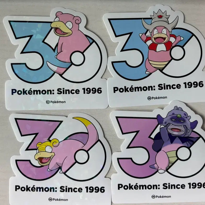 [BUNJANG] Pokemon 30th Anniversary Sticker Set / 포켓몬 30주년 스티커 4종