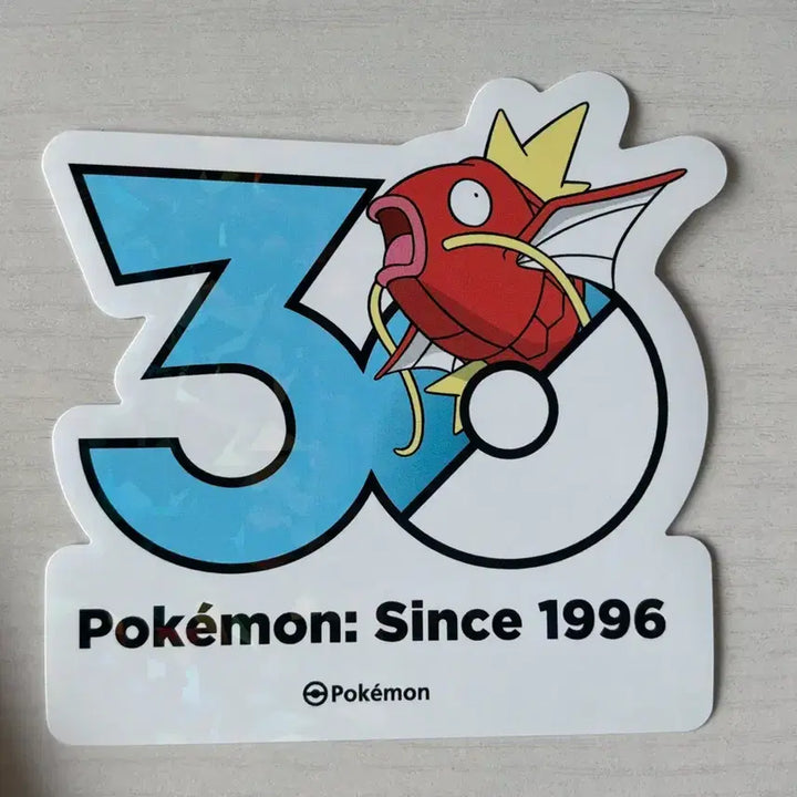 [BUNJANG] Pokemon 30th Anniversary Magikarp Sticker / 포켓몬 30주년 잉어킹 스티커