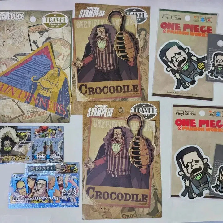 [BUNJANG] One Piece Crocodile Official Sticker Bundle / 원피스 크로커다일 정품 스티커 굿즈 일괄