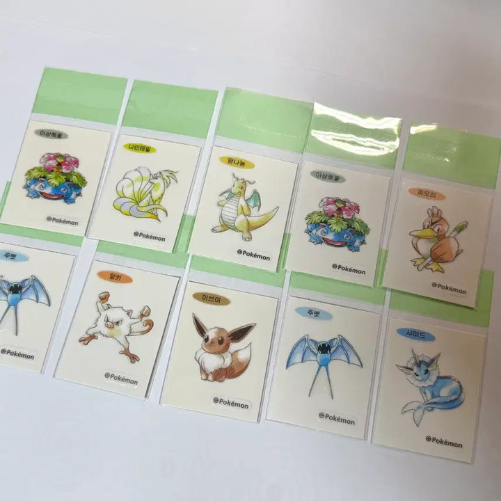 [BUNJANG] Pokemon Artwork Ttibs Seal Bundle Set / 포켓몬 아트워크 아트웍 띠부씰 일괄