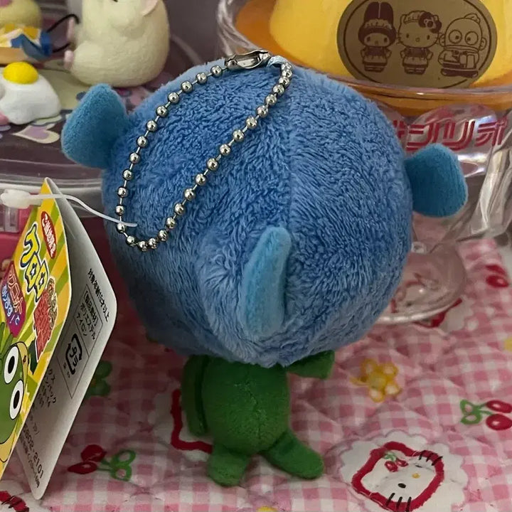 [BUNJANG] Vintage Keroro Mascot Plush Keychain Strap Frog / 고전 케로로 마스코트 인형 키링 스트랩 메기 물고기 모자 개구리