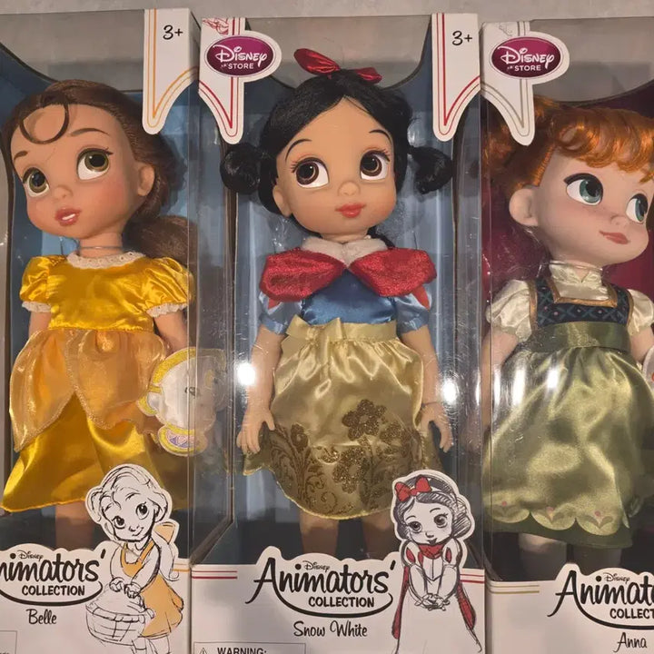 [BUNJANG] Disney Baby Doll Old Collection Belle, Snow White, Anna Set / 디즈니 베이비돌 구 컬렉션 인형 벨/백설공주/안나 세트