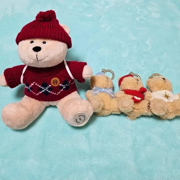 [BUNJANG] Starbucks Bearista Dolls 4 Types Set / 스타벅스 베어리스타 인형 4종 세트