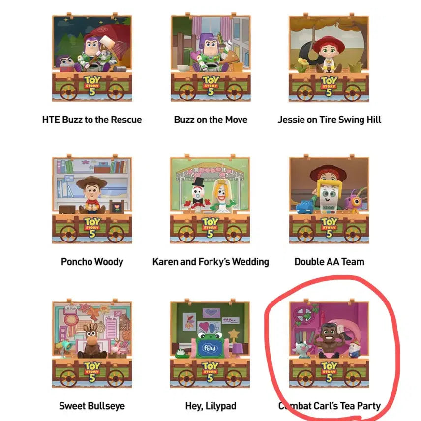 [BUNJANG] Pop Mart Toy Story 5 Random Figure (Opened Box) / (박스개봉) 팝마트 토이 스토리 5 랜덤 피규어