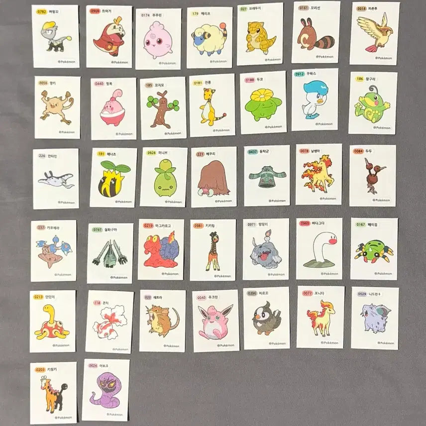 [BUNJANG] Pokemon Bread Sticker / (개당500원) 포켓몬 빵 띠부씰