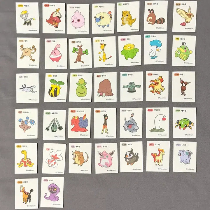 [BUNJANG] Pokemon Bread Sticker / (개당500원) 포켓몬 빵 띠부씰
